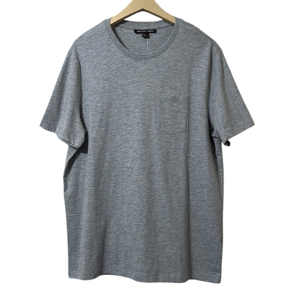 Michael Kors Pocket Slub Crewneck T-Shirt Short Sleeve Tee Size Large